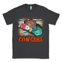 Smoke cowgirl hat flowers leopard and  leather Classic Tee - AdoDesignShop