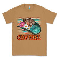 Toasted Coconut cowgirl hat flowers leopard and  leather Classic Tee - AdoDesignShop