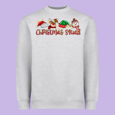 Christmas Squad Heavyweight Sweatshirt Designed By Maliassmallbusiness