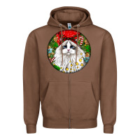 Chestnut christmas ragdoll  cat Zipper Hoodie - LillyAllenDesigns