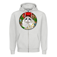 Dove Grey christmas ragdoll  cat Zipper Hoodie - LillyAllenDesigns