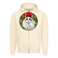 Sandshell christmas ragdoll  cat Zipper Hoodie - LillyAllenDesigns