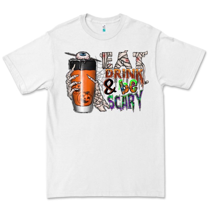 Eat Drink Be Scary Premium Tee by CowhideDigitalArt | Teevron