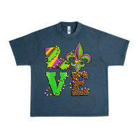 Midnight Navy love mardi gras Urban Heavy Tee - Jasminsmagicworld