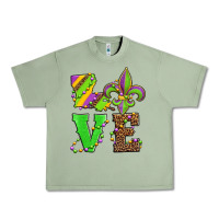 Oil Green love mardi gras Urban Heavy Tee - Jasminsmagicworld