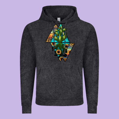 Cactus1 Vintage Hoodie Designed By Jahusdesignshop
