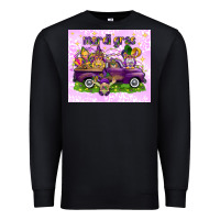 Black Mardi Gras with gnomes Premium Sweatshirt - NancyCooperArtShop