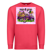Cardinal Mardi Gras with gnomes Premium Sweatshirt - NancyCooperArtShop