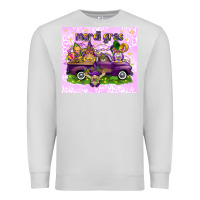 Dove Grey Mardi Gras with gnomes Premium Sweatshirt - NancyCooperArtShop