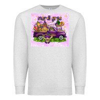 Oatmeal Heather Mardi Gras with gnomes Premium Sweatshirt - NancyCooperArtShop
