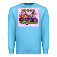 Ocean Blue Mardi Gras with gnomes Premium Sweatshirt - NancyCooperArtShop
