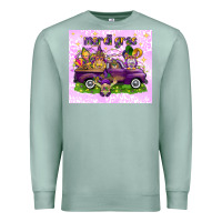 Seafoam Mardi Gras with gnomes Premium Sweatshirt - NancyCooperArtShop
