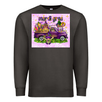 Smoke Mardi Gras with gnomes Premium Sweatshirt - NancyCooperArtShop