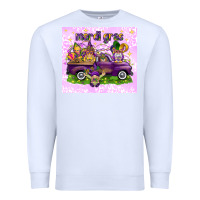 White Mardi Gras with gnomes Premium Sweatshirt - NancyCooperArtShop