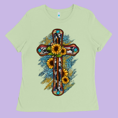Cross Ladies Tee Designed By Jahusdesignshop