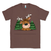 Chestnut Personalized Christmas deer Classic Tee - MaliasSmallBusiness