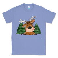 Colony Blue Personalized Christmas deer Classic Tee - MaliasSmallBusiness