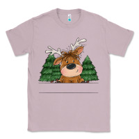 Lilac Personalized Christmas deer Classic Tee - MaliasSmallBusiness