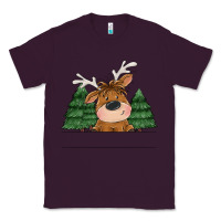 Plum Personalized Christmas deer Classic Tee - MaliasSmallBusiness