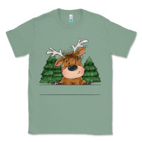 Sage Personalized Christmas deer Classic Tee - MaliasSmallBusiness