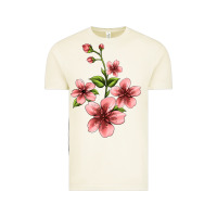 Vintage Arctic pink flowers hibiscus Vintage Tee - Jasminsmagicworld