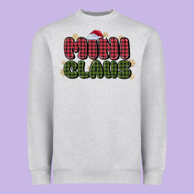 Mini Claus Heavyweight Sweatshirt Designed By Maliassmallbusiness