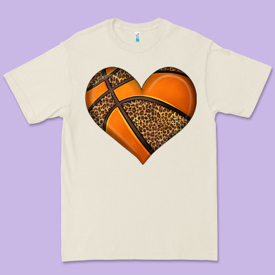 Basketball Heart Premium Tee Designed By Hra Design Shop