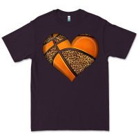 Plum basketball heart Premium Tee - HRA Design Shop
