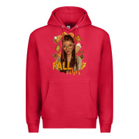 Cardinal Fall vibes afro woman Premium Hoodie - NancyCooperArtShop