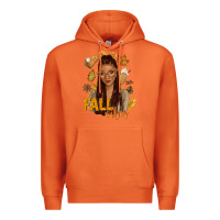 Carrot Fall vibes afro woman Premium Hoodie - NancyCooperArtShop