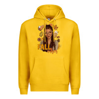 Lemon Fall vibes afro woman Premium Hoodie - NancyCooperArtShop