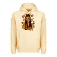 Pina Colada Fall vibes afro woman Premium Hoodie - NancyCooperArtShop