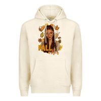 Tofu Fall vibes afro woman Premium Hoodie - NancyCooperArtShop