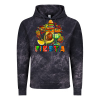 Cloud Black fıesta with avocado and sombrero Vintage Hoodie - AdoDesignShop