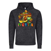 Vintage Black fıesta with avocado and sombrero Vintage Hoodie - AdoDesignShop