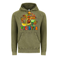 Vintage Olive fıesta with avocado and sombrero Vintage Hoodie - AdoDesignShop