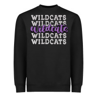 Black wildcats football Heavyweight Sweatshirt - MaliasSmallBusiness