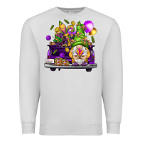 Dove Grey Mardi Gras gnome on the truck Premium Sweatshirt - NancyCooperArtShop