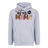 Heather Grey fur mama Heavyweight Hoodie - texasbilliewilder