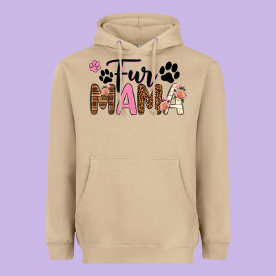 Fur Mama Heavyweight Hoodie Designed By Texasbilliewilder