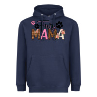 Navy fur mama Heavyweight Hoodie - texasbilliewilder
