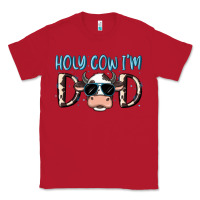 Red holy cow i'm dad Classic Tee - MaliasSmallBusiness
