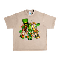 St Patrick's Beers Flags And Hat Urban Heavy Tee | Teevron