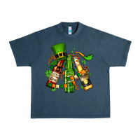 Midnight Navy st patrick's beers flags and hat Urban Heavy Tee - AdoDesignShop