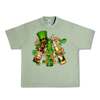 Oil Green st patrick's beers flags and hat Urban Heavy Tee - AdoDesignShop
