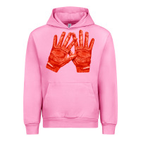 Fuchsia Pink receiver gloves fa element 1 Urban Hoodie - FaDigitalArtStudio