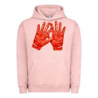 Pigment Salmon receiver gloves fa element 1 Urban Hoodie - FaDigitalArtStudio