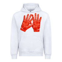 White receiver gloves fa element 1 Urban Hoodie - FaDigitalArtStudio