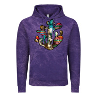 Cloud Purple serape cactus Vintage Hoodie - JahusDesignShop