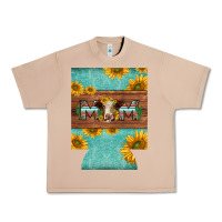 Burro mom hereford cattle sunflowers on tooled leather regular can cooler Urban Heavy Tee - BarkalooDesign